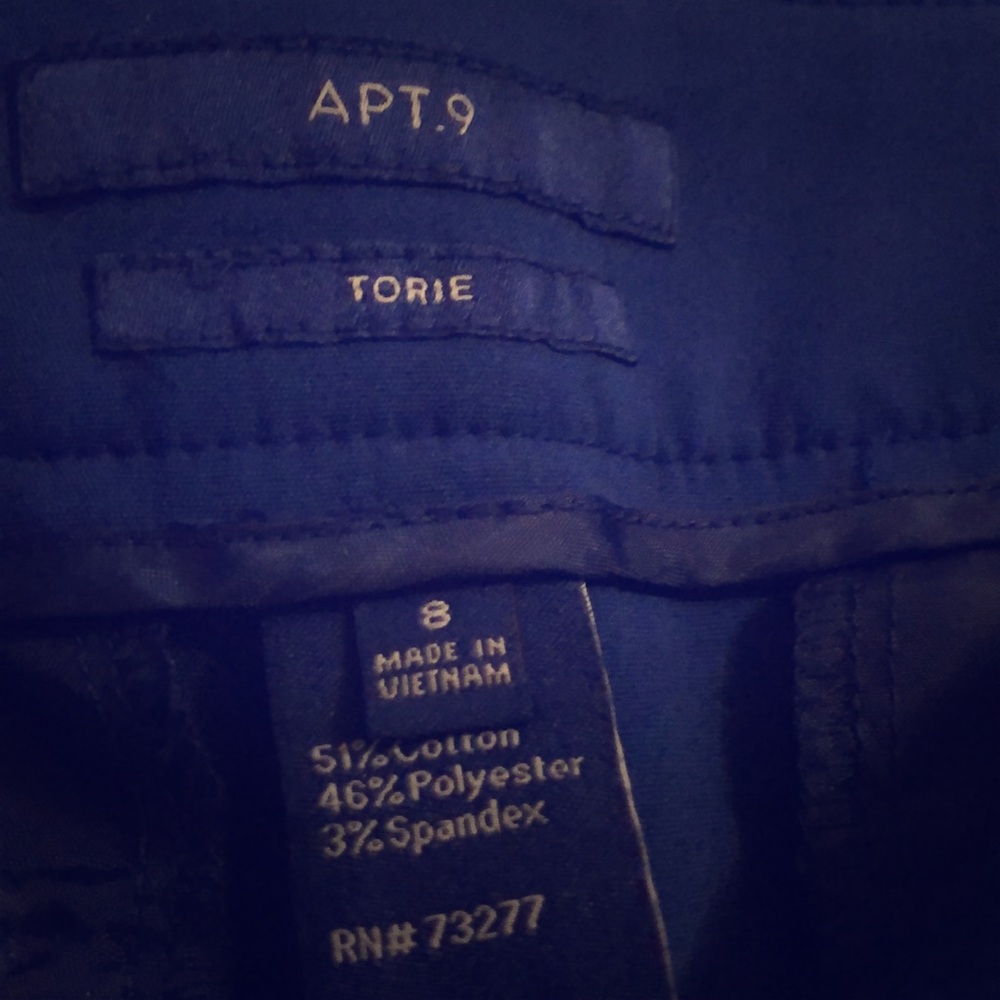 Blue dress Capri pants